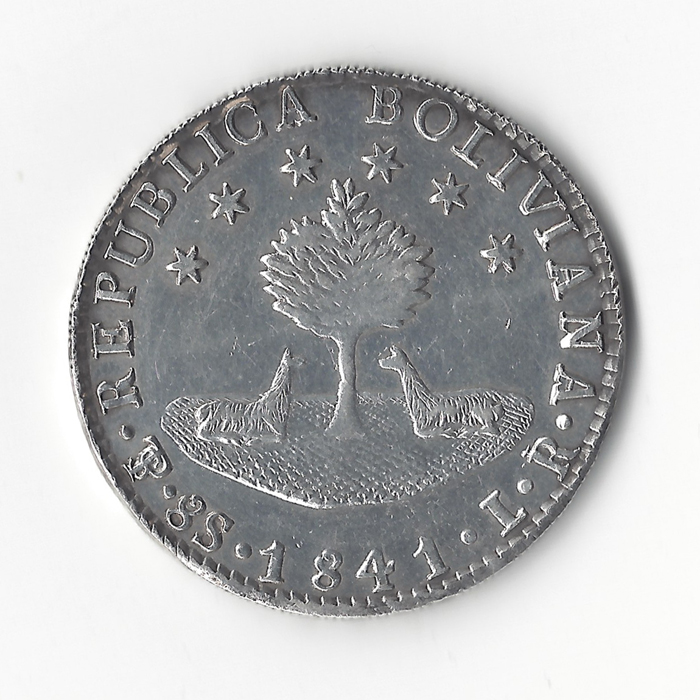 Bolivia-1841-8-Soles